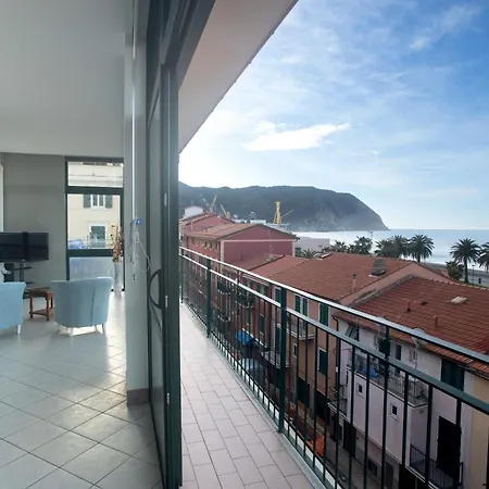 162 - La Veranda Sull'acqua, Fronte E Vista Mare Riva Trigoso, Posto Auto Privato Hébergement de vacances Sestri Levante