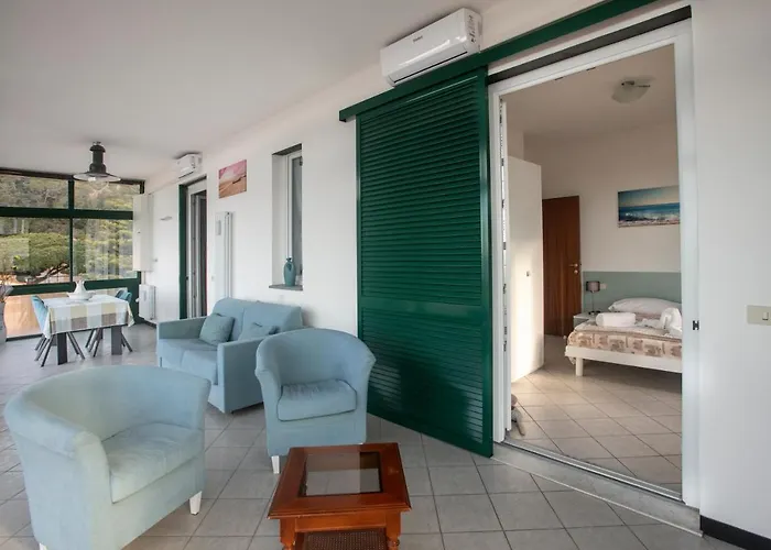 162 - La Veranda Sull'acqua, Fronte E Vista Mare Riva Trigoso, Posto Auto Privato Semesterbostad *
